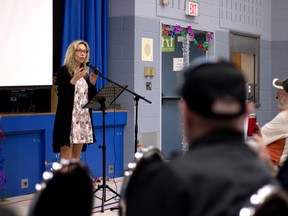 Linda McQuaig was the final keynote speaker at the Saturday, May 2, 2015 How to Stop a Dump conference in Ingersoll, Ont. where she condemned the Harper government for creating inequality in Canada. (Postmedia file photo)
