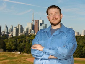 Former G20 detainee Tommy Taylor is running for the Green Party in the federal election in Scarborough-Southwest against former Toronto Police chief Bill Blair.  (Jack Boland/Toronto Sun)