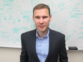 Basil Hubbard, an assistant professor of pharmacology in the University of Alberta's Faculty of Medicine & Dentistry. PHOTO SUPPLIED