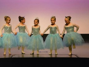 SUBMITTED PHOTO
Clara, Olivia, Abigail, Alexandra, Gabriella, Juliana  dance with Inside Out Dance Academy. The dance school is giving a one year dance scholarship to a deserving candidate for the 2015/2016 season.