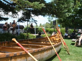 Fiddle music from the award-winning band Shane Cook and Friends entertained crowds during the Metis Rendezvous August 8.
