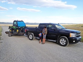 Pincher Creek RCMP are requesting public assistance in solving a theft of a UTV and trailer. Submitted photo.