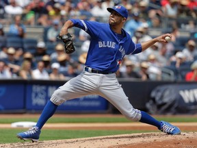 Toronto Blue Jays pitcher David Price shared the AL player of the week award with teammate Josh Donaldson (JULIE JACOBSON/AP files)