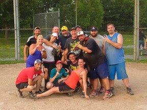 The winning team at the Kaitlan's Kids Ball Tournament held at the Dave Bowes Memorial Park off Keeley Road on Saturday. (Courtesy of Art Amey)