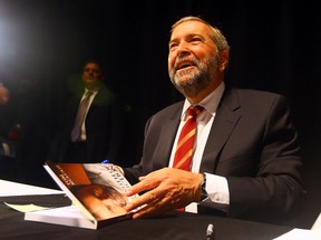 NDP Leader Thomas Mulcair during his autobiography book launch at Daniels Spectrum Community Cultural Hub in Toronto on Monday August 10, 2015. (Dave Abel/Toronto Sun)