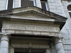 On the grounds of the former federal Prison for Women, more than 75 people gathered in a healing circle Monday to remember the women who died while incarcerated. (Anisa Rawhani/For The Whig-Standard)