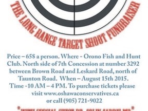 Invitation for Conservatives' Long Range Target Shoot Fundraiser.