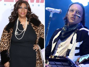 Aretha Franklin and Arcade Fire's Win Butler. (WENN/Postmedia file photos)