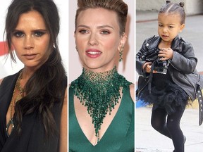 Victoria Beckham, Scarlett Johansson and North West (WENN.COM)