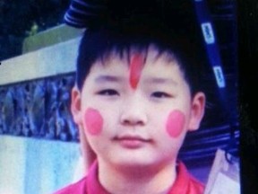 Martin Tang, 11, was missing for a couple hours Tuesday, Aug. 11, 2015 but found safe by a cab driver. (Toronto Police handout)