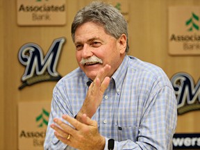 Milwaukee Brewers general manager Doug Melvin is leaving his job, but will continue to lead the team's baseball operations department before "transitioning into an advisory role."(AP Photo/Michael Sears)