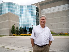 Former Mayor of London Joe Fontana outside the site of the former Kellogg cereal plant in London. Fontana is consulting on the sale of the one million square foot facility and its contents. (DEREK RUTTAN, The London Free Press)