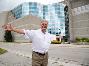 Former Mayor of London Joe Fontana outside the site of the former Kellogg cereal plant in London. Fontana is consulting on the sale of the one million square foot facility and its contents. (DEREK RUTTAN, The London Free Press)