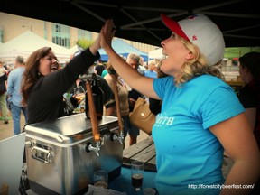 High fives all around for fourth annual Forest City Beer Fest on August 15.