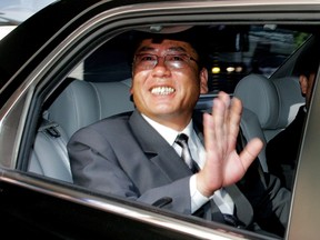 This file photo taken on July 12, 2005, shows the head of the North Korean delegation, Choe Yong-Gon, deputy minister of construction and building material industries, waving to his South Korean counterparts as he leaves the airport to return to North Korea after the inter-Korean economic talks in Seoul. North Korea's vice premier Choe Yong-Gon has been executed for voicing frustration at the policies of leader Kim Jong Un, a South Korean news agency said on August 12, 2015, citing an anonymous source. (AFP PHOTO/POOL/FILES/YOU SUNG-HO)