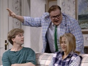 Chris Farley as motivational speaker Matt Foley on Saturday Night Live. (Handout photo)