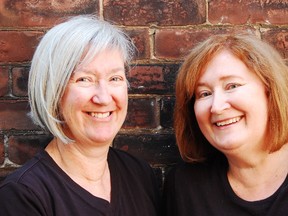 Helen (left) and Sarah Battersby of Gardenfix.