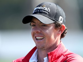 Rory McIlory of Northern Ireland brushed aside pressure ahead of this weekend's PGA Championship. (Andrew Redington/Getty Images/AFP)