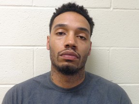 In this undated photo provided by the Banks County Sheriff's Office, Atlanta Hawks NBA basketball forward Mike Scott is shown. (Banks County Sheriff's Office via AP)