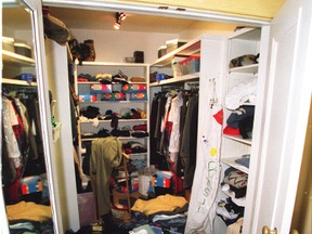 closet clutter
