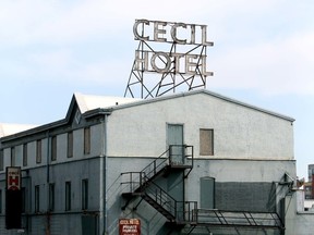 After more than a century of both good times and bad, the Cecil Hotel is coming down. Darren Makowichuk/Calgary Sun/Postmedia Network