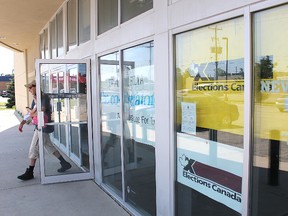 The doors at the Elections Canada office in Sarnia are Monday to Friday, after opening Aug. 6. The federal election is Oct. 19. Tyler Kula/Sarnia Observer/Postmedia Network