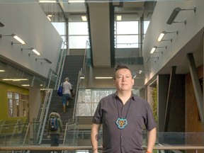Lambton College alumnus Shawn Johnston has gone on to achieve his master's degree after battling drug and alcohol addictions. The 38-year-old Aboriginal advocate was recently awarded the Young Alumni Award from Western University, where he went on to complete his bachelor's degree. (Handout/Sarnia Observer/Postmedia Network)
