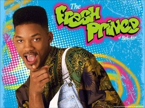 Will Smith in a classic photo from The Fresh Prince of Bel-Air (Handout)
