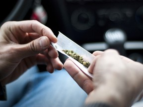 Marijuana rolling joint smoke