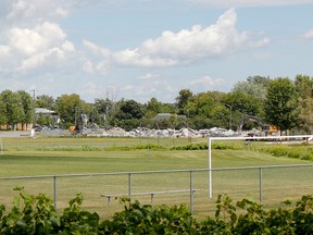 Shannon Park and the former Wally Elmer Arena, recently demolished, are part of the area being redeveloped into the new Shannon Park & Rideau Heights Community Centre in Kingston, Ont. on Thursday August 13, 2015. Julia McKay/The Kingston Whig-Standard/Postmedia Network