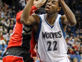 Andrew Wiggins (right) will be the go-to guy for Canada during Olympic qualifying. The young star already is turning heads one day into training camp at the Air Canada Centre.(USA TODAY)