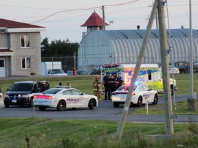 Single-vehicle collision at Collins Bay Institution. Steph Crosier, The Whig-Standard, Postmedia Network