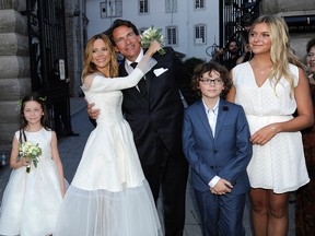 PQ Leader Peladeau weds longtime love Julie Snyder in grand Quebec City wedding (CP photo)