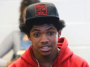 Dandre Henry, 16, a student at Techsdale, at Humber College on Sunday, August 16, 2015. (Michael Peake/Toronto Sun)