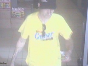 Grande Prairie, AB:  Police are asking for the public`s assistance to identify a male that is a person of interest in a recent ATM theft that occurred in late July.Photo Supplied RCMP