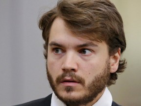 n this June 8, 2015, file photo, actor Emile Hirsch arrives for court in Park City, Utah. Hirsch is due back in a Utah court, Monday, Aug. 17, 2015, for a hearing on assault charges stemming from a nightclub incident during the Sundance Film Festival. (AP Photo/Rick Bowmer, File)