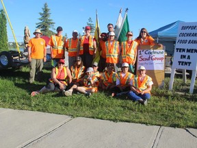 Participants in the 10 men in a tent were instrumental in reaching the target of event coordinator Bob LaBelle.