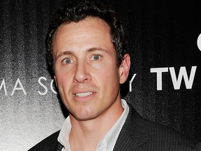 This April 16, 2012 file photo shows Chris Cuomo at the premiere of the film "Safe"  in New York. Cuomo is being credited with helping rescue a man who had been swept away by a riptide in the Hamptons near Shelter Island's Sunset Beach on Aug. 16, 2015. (AP Photo/Evan Agostini, file)
