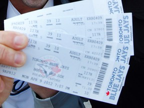 Police said many of the tickets look authentic and are difficult to spot as fake. (Toronto Sun files)