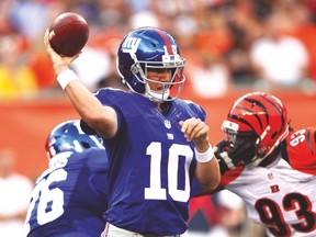 The New York Giants and Eli Manning aren’t very close in contract extension talks for the Super Bowl MVP quarterback. (AP)