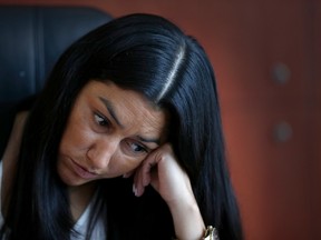 Ximena Morris, the claimant in the sexual harassment lawsuit against David Peterson, is seen on Tuesday August 18, 2015. (Craig Robertson/Toronto Sun)