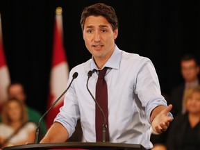 Liberal leader Justin Trudeau. (THE CANADIAN PRESS/John Woods)