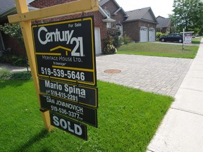 Two homes on Lansdowne Avenue recently sold during the hottest housing market in 35 years. July set records for residential real estate sales in the Woodstock and ingersoll area. HEATHER RIVERS/WOODSTOCK SENTINEL-REVIEW