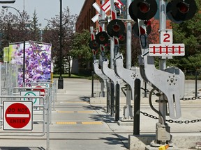 Pedestrian walkways cross Metro Line's NAIT LRT Station on Friday July 31, 2015. Tom Braid/Edmonton Sun