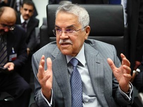 Saudi Arabia's Oil Minister Ali al-Naimi talks to journalists before a meeting of OPEC oil ministers in Vienna, Austria on June 5, 2015. REUTERS/Heinz-Peter Bader