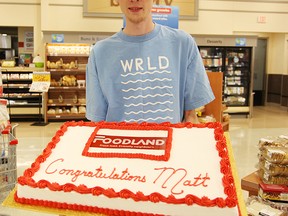 Matthew Southgate, 18, is one of  38 people in Canada to win a $1500 scholarship.(Shaun Gregory/Huron Expositor)