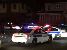 In this photo provided by WHEC-TV, police vehicles block off the street after official said a fatal shooting occurred in Rochester, N.Y., Wednesday, Aug. 19, 2015. Officials have not yet released the names of the victims or the conditions of the several injured. (Jennifer Mobilia/WHEC-TV via AP)