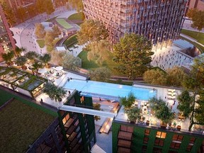 Rendering of "sky pool" expected to be completed in 2018. 

(Ballymore Group)