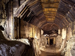This file photo from March 2012 shows a part of a subterranean system built by Nazi Germany in what is today Gluszyca-Osowka, Poland.  (AP Photo,str)
