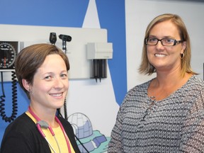 Supplied photo
Dr. Melanie Breau is a pediatrician at NEO Kids and Lisa Schell is manager, Clinical and Family Services, for the Sudbury and District Health Unit. They encourage parents to make sure their children’s vaccinations are up-to-date and reported to the health unit.